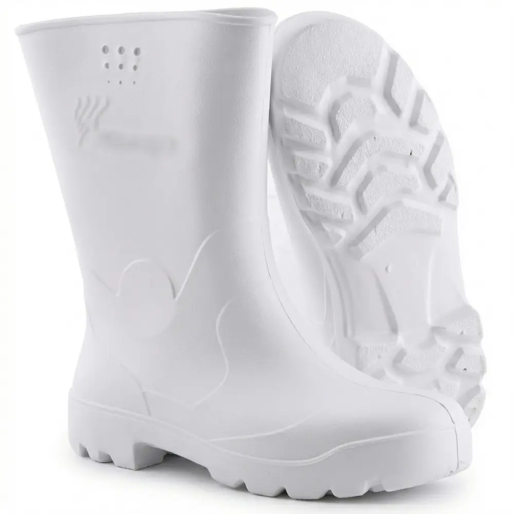 Bota branca de PVC / bota branca de segurança