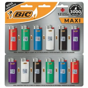 Isqueiro Bic | cartela com 12 unidades