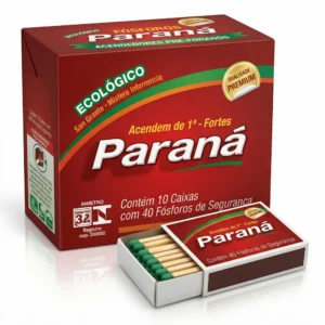 Fósforo Paraná | contém 10 caixas com 40 fósforos