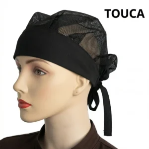 Touca de proteção tipo tela preta