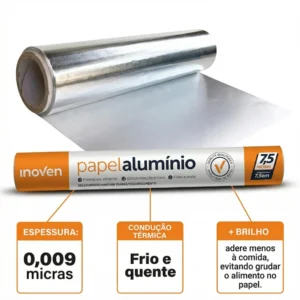 Papel alumínio em rolo
