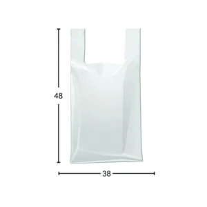 Sacola plástica branca / transparente